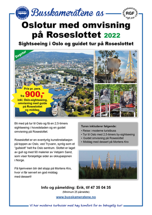 Oslo Roseslottet dagstur